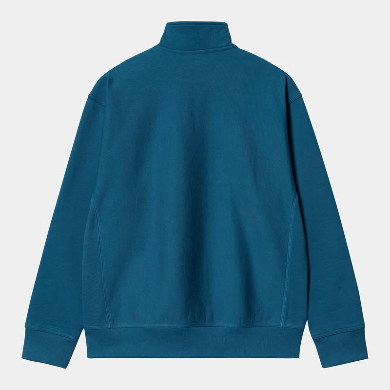 Carhartt WIP Herren Halb-Zip-Reißverschluss American Script Sweatshirt - Amalfi