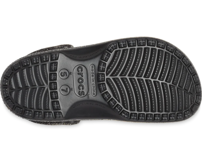 Crocs Unisex Classic Ombre Glitter Clog – Schwarz