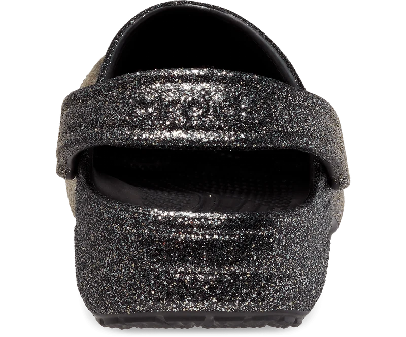 Crocs Unisex Classic Ombre Glitter Clog – Schwarz
