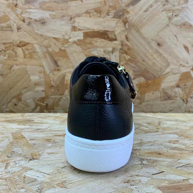 Remonte Damen-Sneaker „Elle“ aus Leder – Schwarz