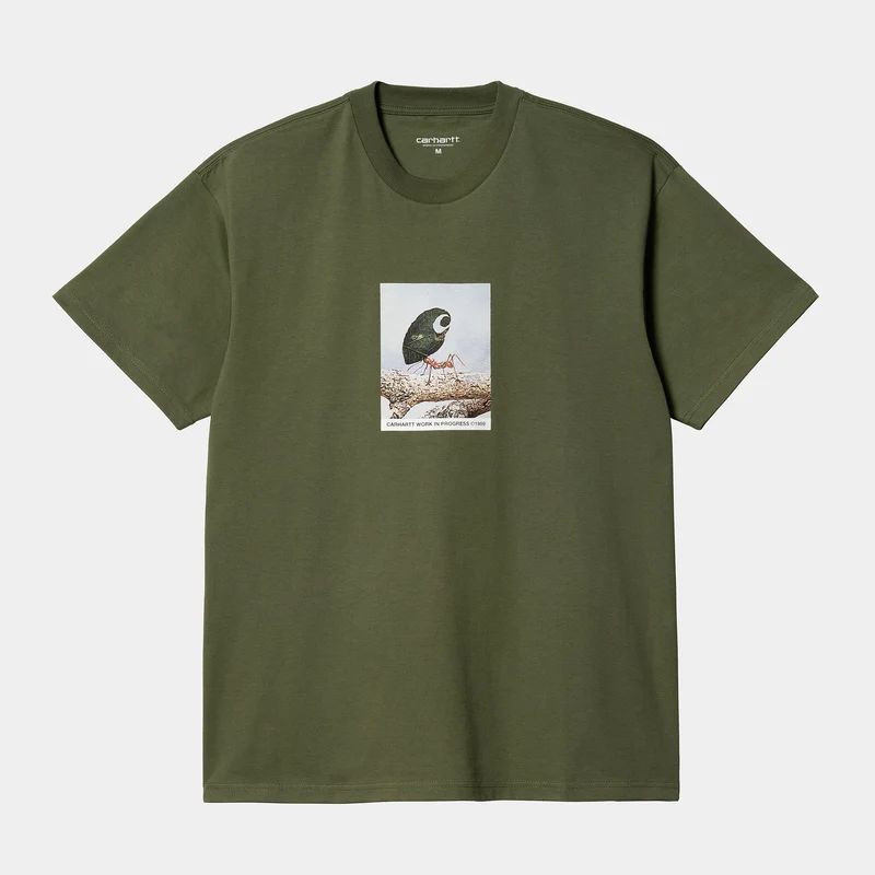 Carhartt WIP Herren Antleaf Kurzarm-T-Shirt – Dollargrün