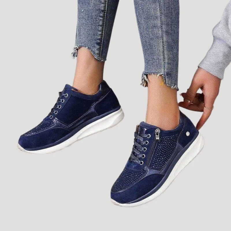 Mirabel | Damen Sneaker mit Seitlichem Reißverschluss