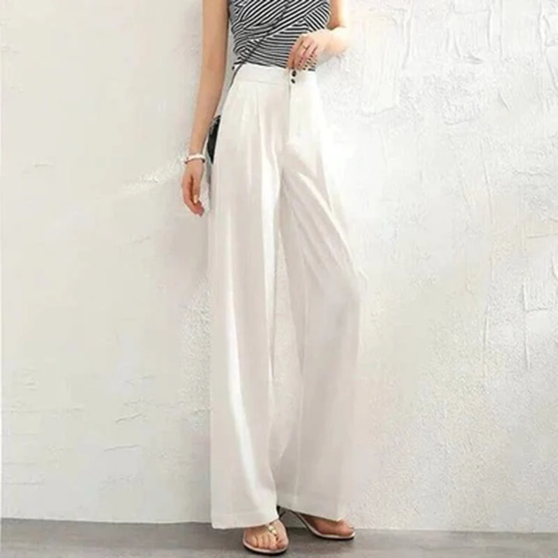 Brigid | Damen Weite Hose Hohe Taille
