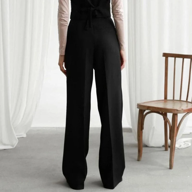 Leonie | Damen Weite Hose Hohe Taille