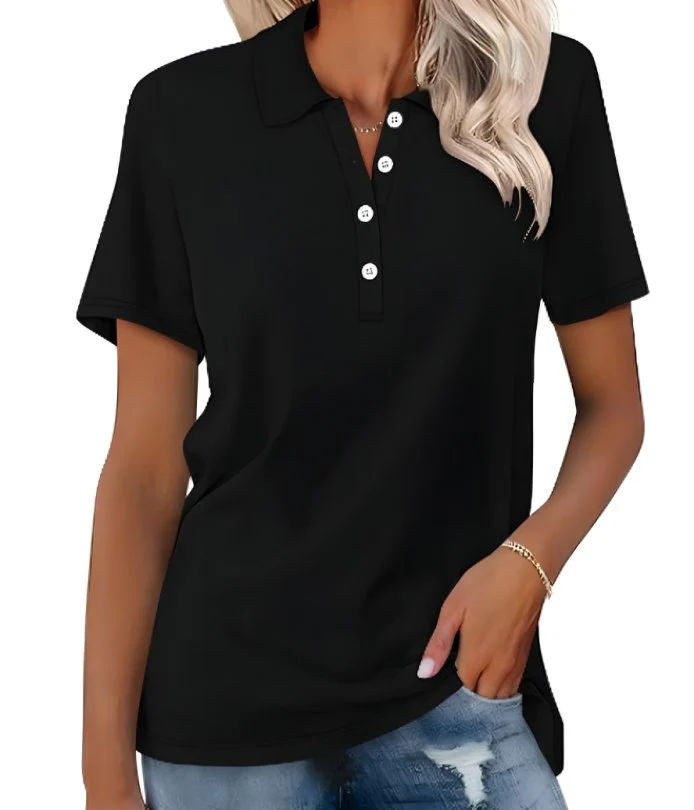 Valeria | Damen Kurzarm Poloshirt