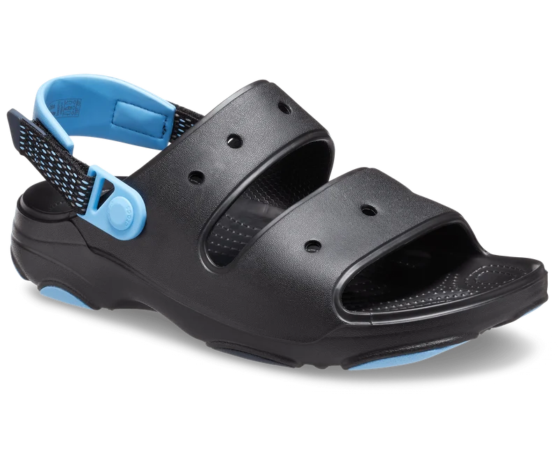 Crocs Klassische Unisex-All-Terrain-Sandale – Schwarz/Sauerstoff