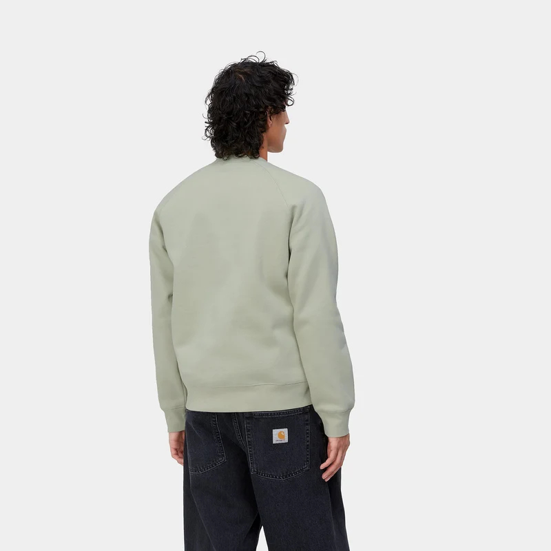 Carhartt WIP Herren Chase Sweat Top – Agave