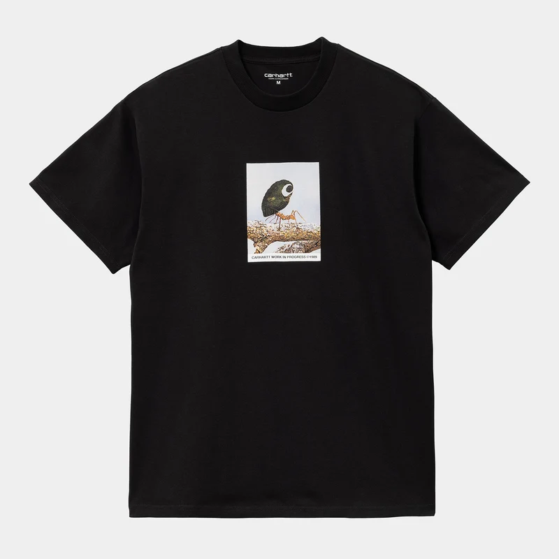 Carhartt WIP Herren Antleaf Kurzarm-T-Shirt – Schwarz