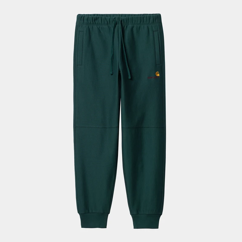 Carhartt WIP Herren American Script Jogginghose - Botanic