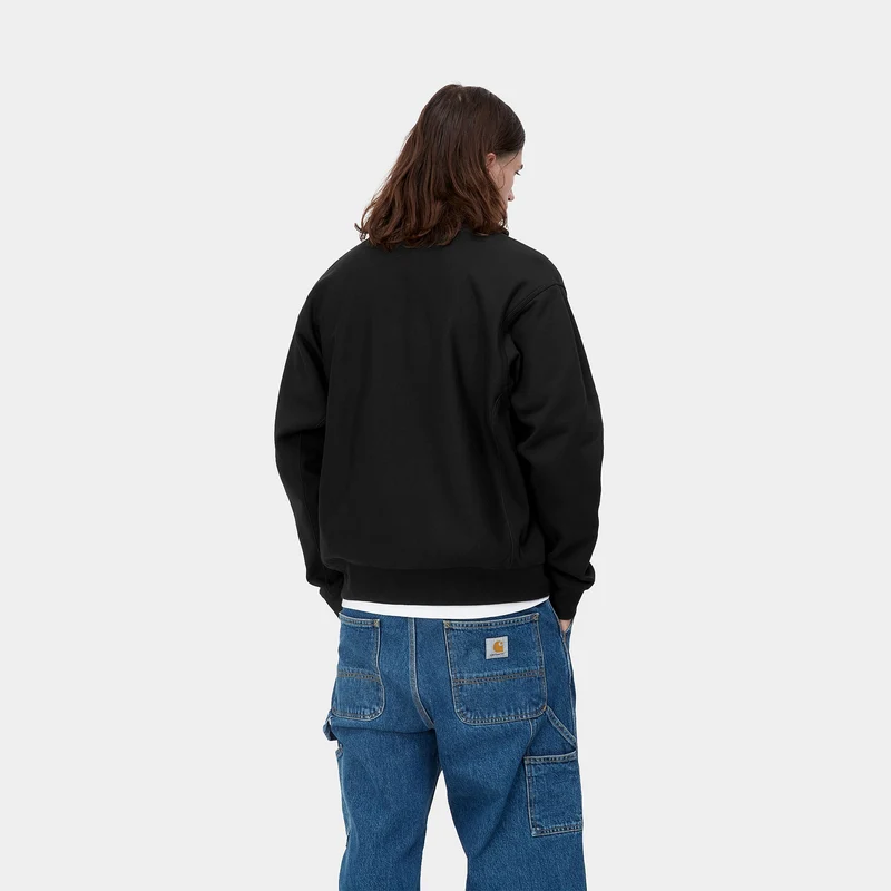Carhartt WIP Herren American Script Jacke - Schwarz
