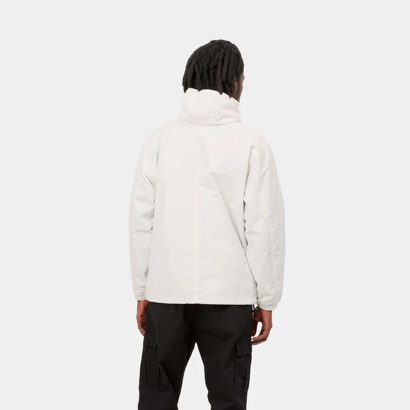 Carhartt WIP Herren-Windbreaker-Pulloverjacke – Wachs/Schwarz