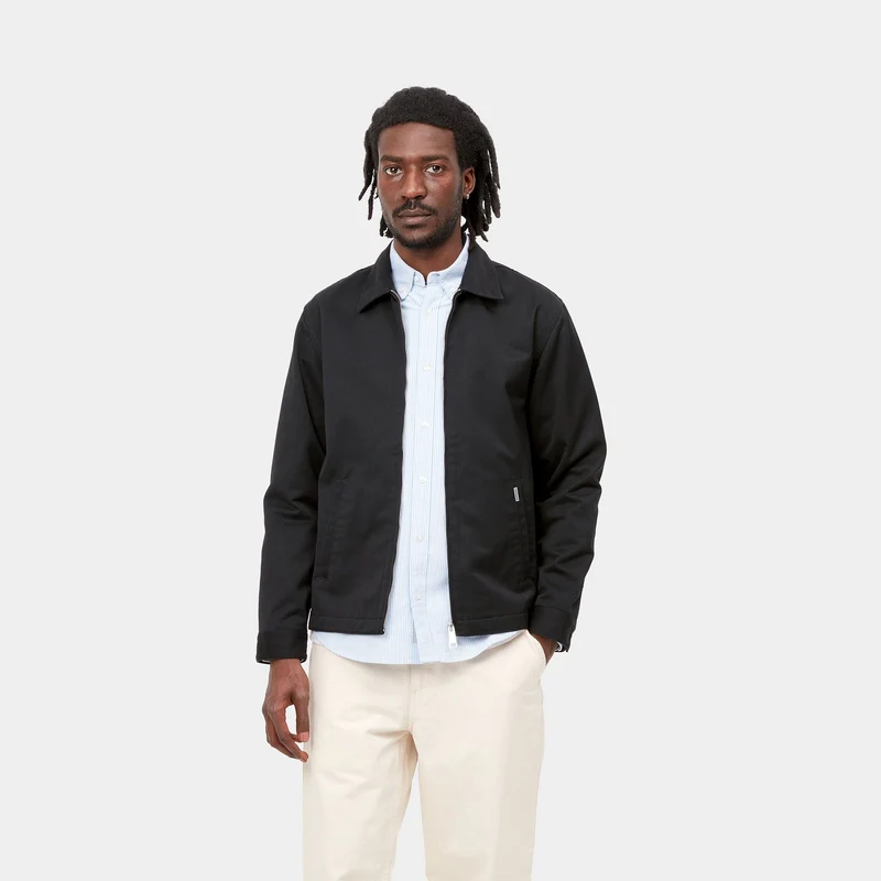 Carhartt WIP Modulare Herrenjacke – Schwarz gespült