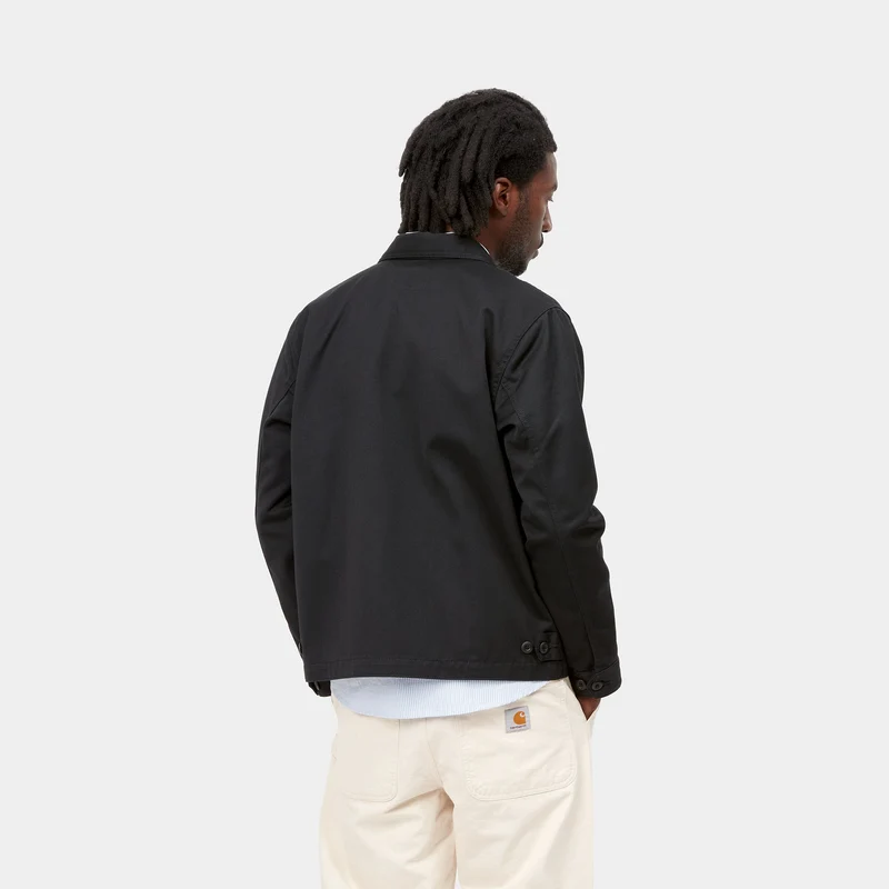 Carhartt WIP Modulare Herrenjacke – Schwarz gespült