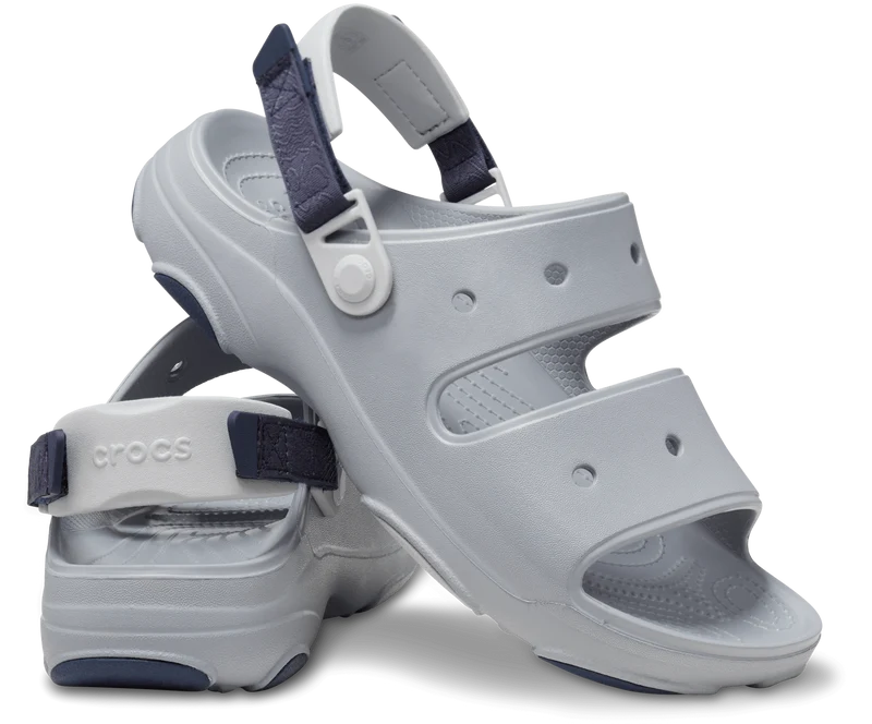 Crocs Klassische Unisex-All-Terrain-Sandale – Hellgrau