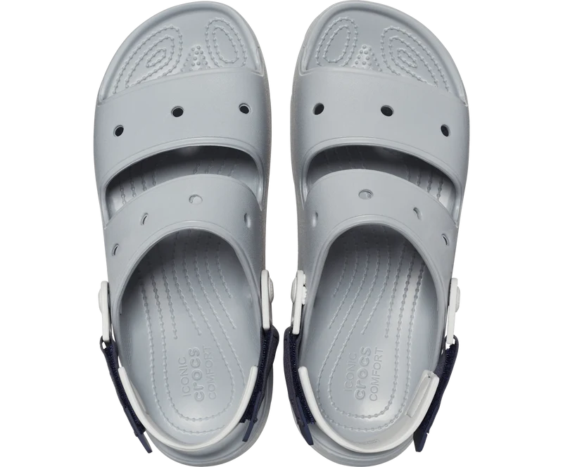 Crocs Klassische Unisex-All-Terrain-Sandale – Hellgrau