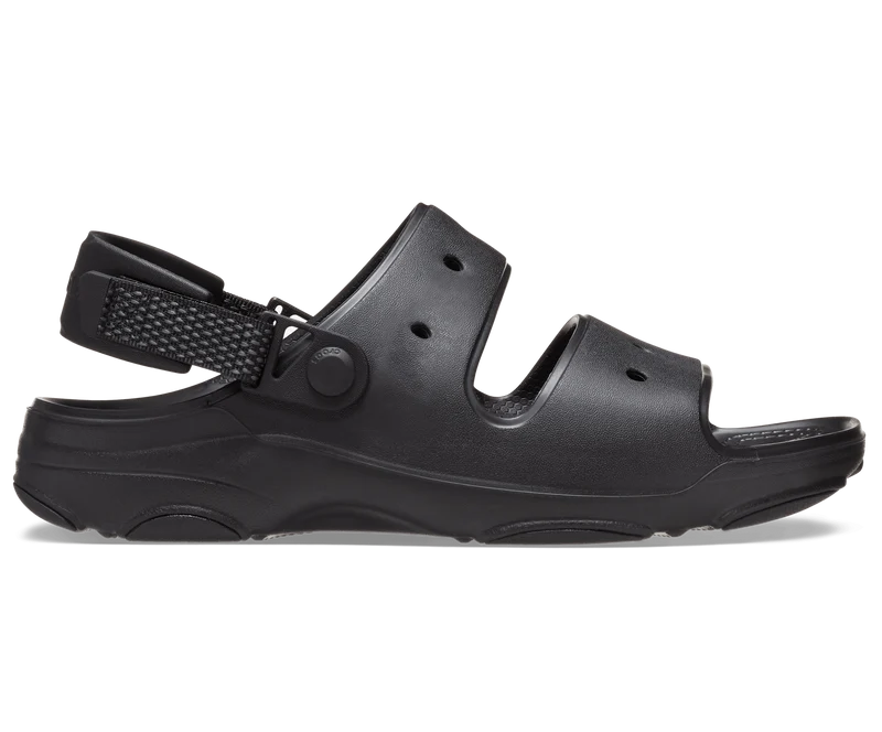 Crocs Klassische Unisex-All-Terrain-Sandale – Schwarz