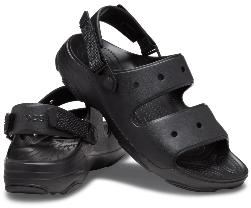 Crocs Klassische Unisex-All-Terrain-Sandale – Schwarz