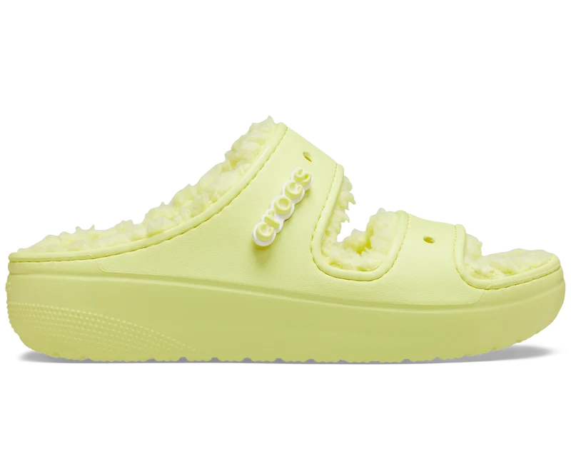 Crocs Unisex Classic Cozzzy gefütterte Sandale – Schwefel