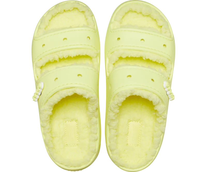 Crocs Unisex Classic Cozzzy gefütterte Sandale – Schwefel