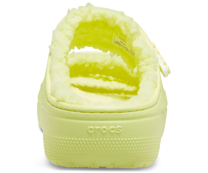 Crocs Unisex Classic Cozzzy gefütterte Sandale – Schwefel