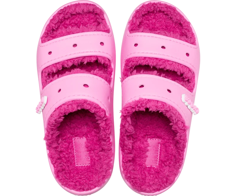 Crocs Unisex Classic Cozzzy gefütterte Sandale – Taffy Pink