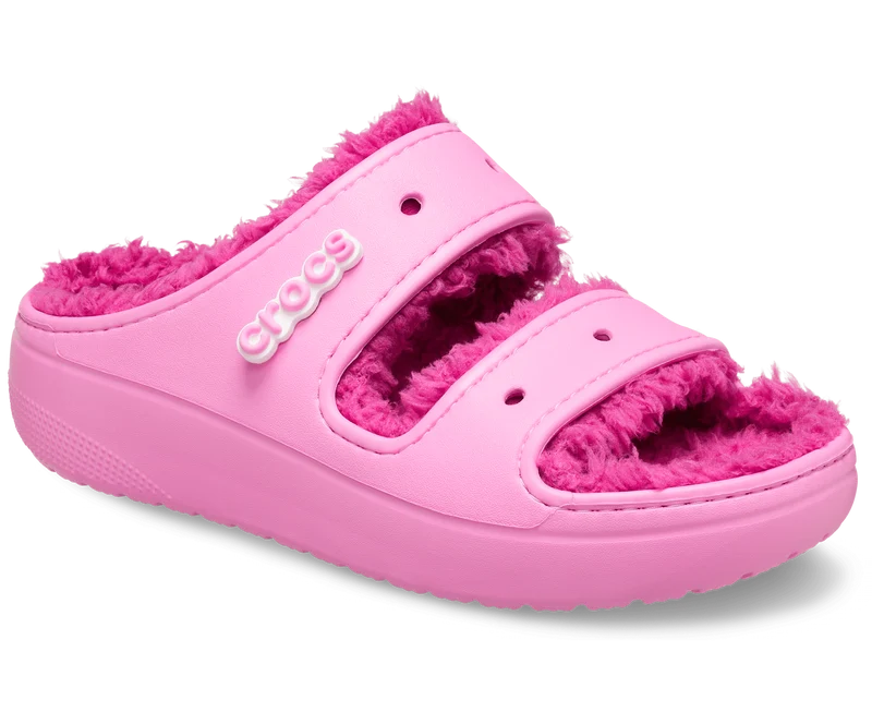 Crocs Unisex Classic Cozzzy gefütterte Sandale – Taffy Pink