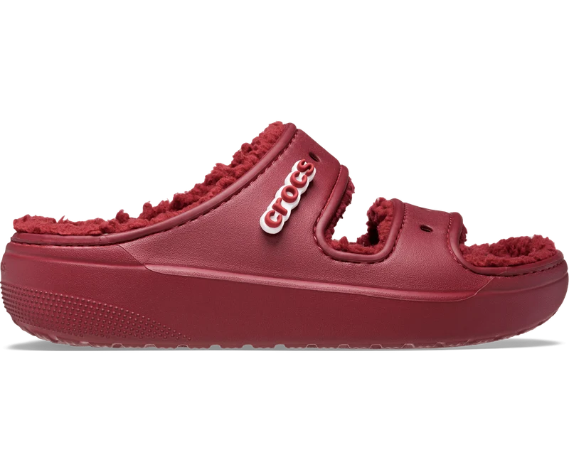 Crocs Unisex Classic Cozzzy gefütterte Sandale – Granat