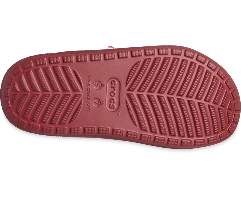 Crocs Unisex Classic Cozzzy gefütterte Sandale – Granat