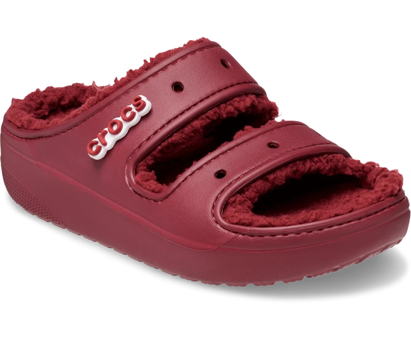 Crocs Unisex Classic Cozzzy gefütterte Sandale – Granat