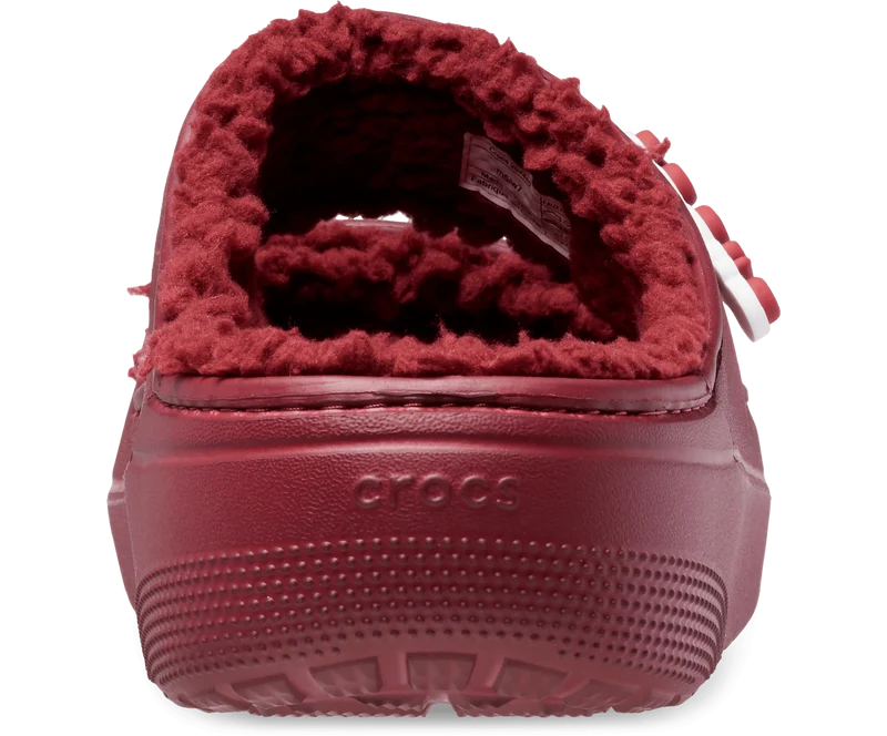 Crocs Unisex Classic Cozzzy gefütterte Sandale – Granat
