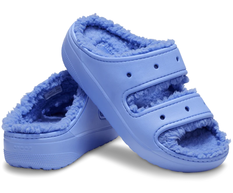 Crocs Klassische Unisex-Sandale mit Cozzzy-Futter – Moon Jelly
