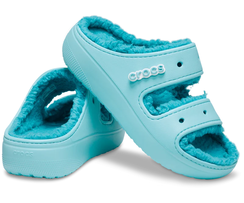 Crocs Unisex Classic Cozzzy gefütterte Sandale – Pure Water