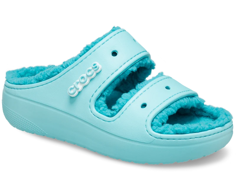 Crocs Unisex Classic Cozzzy gefütterte Sandale – Pure Water