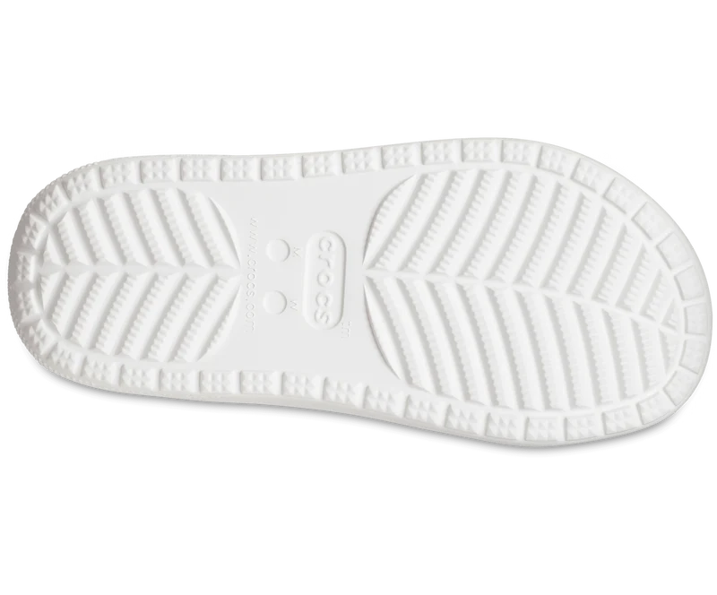 Crocs Unisex Classic Cozzzy gefütterte Sandale – Weiß