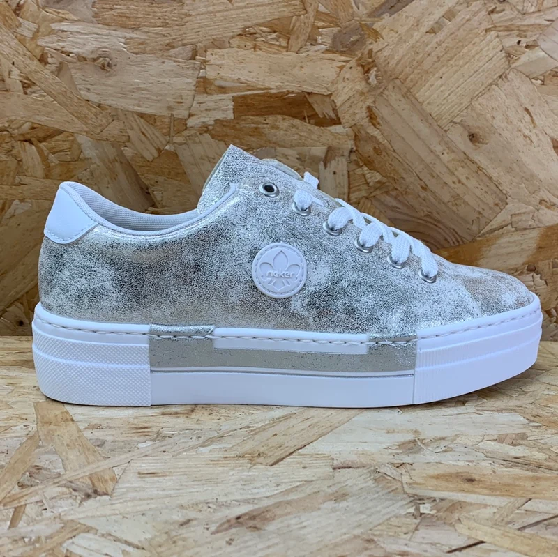 Rieker Modische Damen-Sneaker – Metallic
