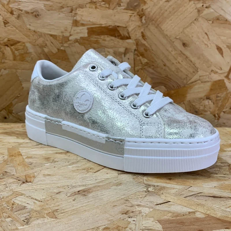 Rieker Modische Damen-Sneaker – Metallic