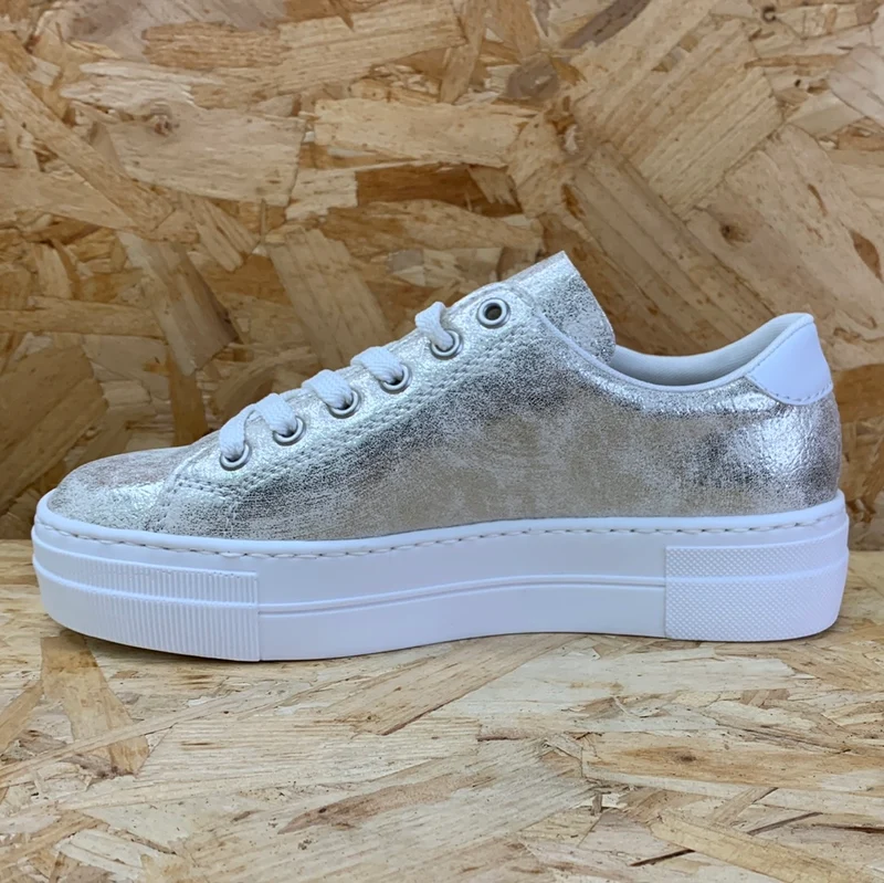 Rieker Modische Damen-Sneaker – Metallic