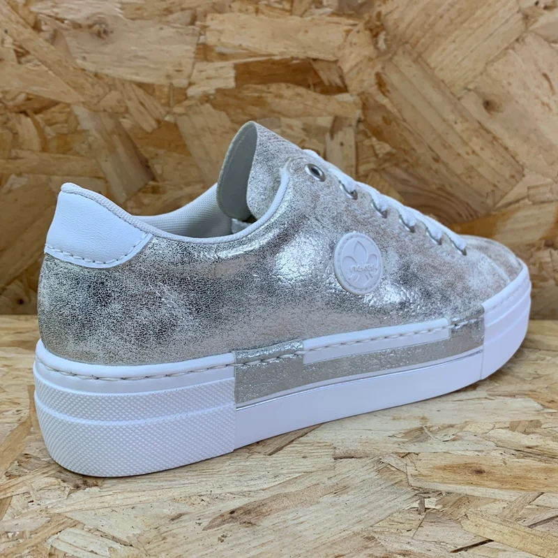 Rieker Modische Damen-Sneaker – Metallic