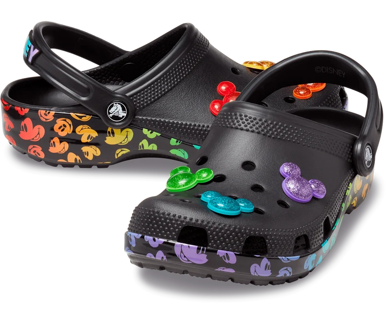 Crocs Unisex Disney Rainbow Celebration Clog – Schwarz