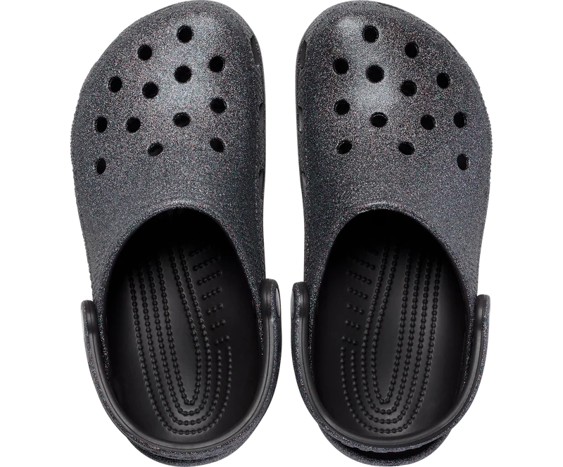 Crocs Unisex Classic Glitter II Clog – Schwarz