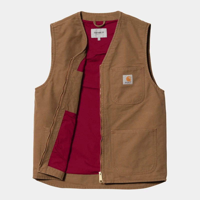 Carhartt WIP Arbor-Weste für Herren – Hamilton Brown