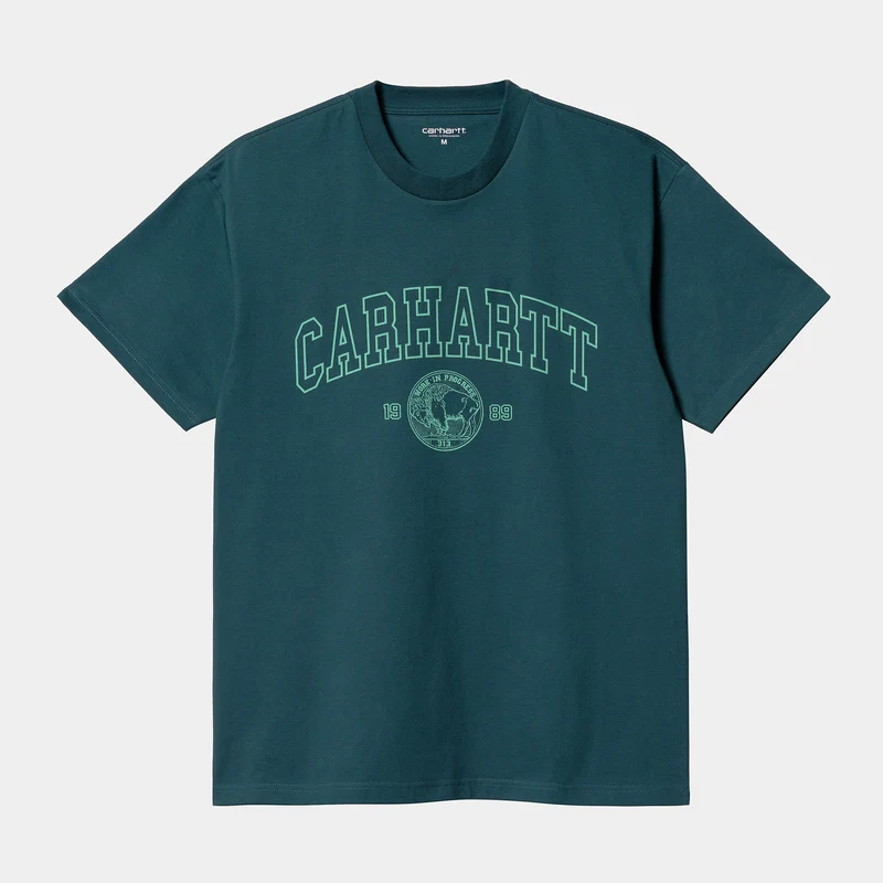 Carhartt WIP Herren Coin Kurzarm-T-Shirt – Botanic