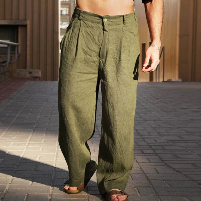 Casimir | Herren Weite Hose Falten Entspannte Passform