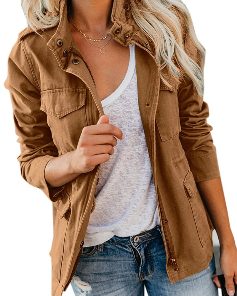 Margarete | Damen Utility Zip Jacke