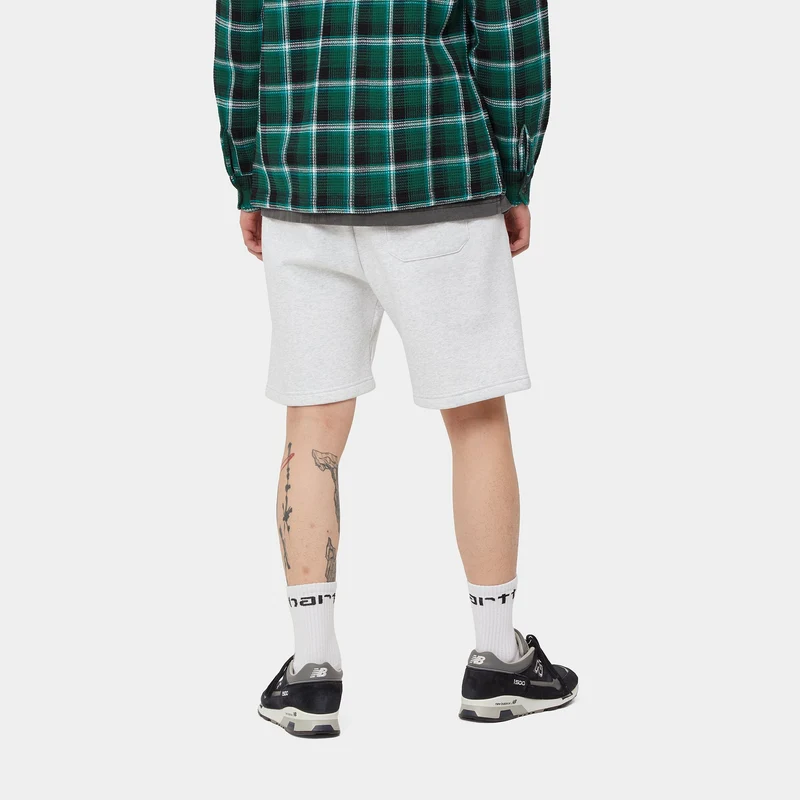 Carhartt WIP Herren Chase Sweat Short – Ash Heather