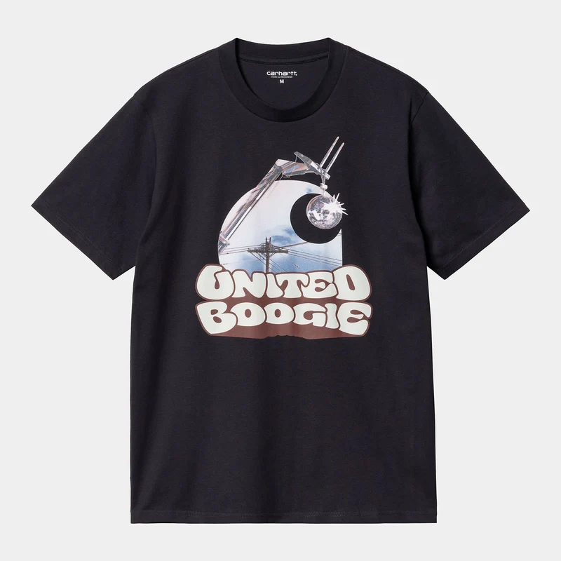 Carhartt WIP Herren United Kurzarm-T-Shirt – Schwarz