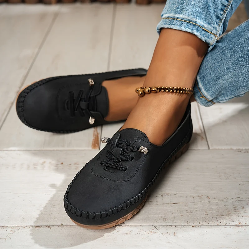 Cordania | Damen Komfort Schnür Loafer