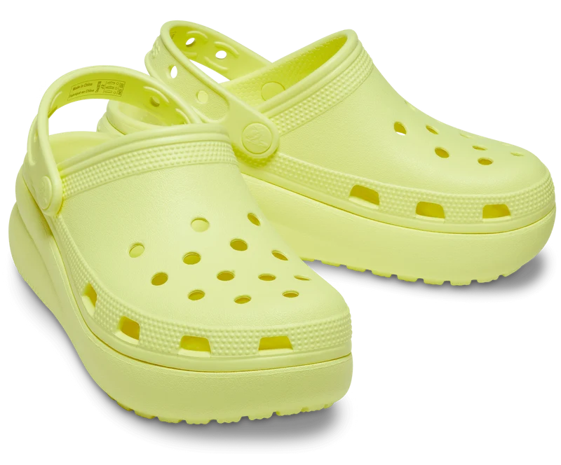 Crocs Klassischer Cutie-Plateau-Clog für Kinder – Schwefel