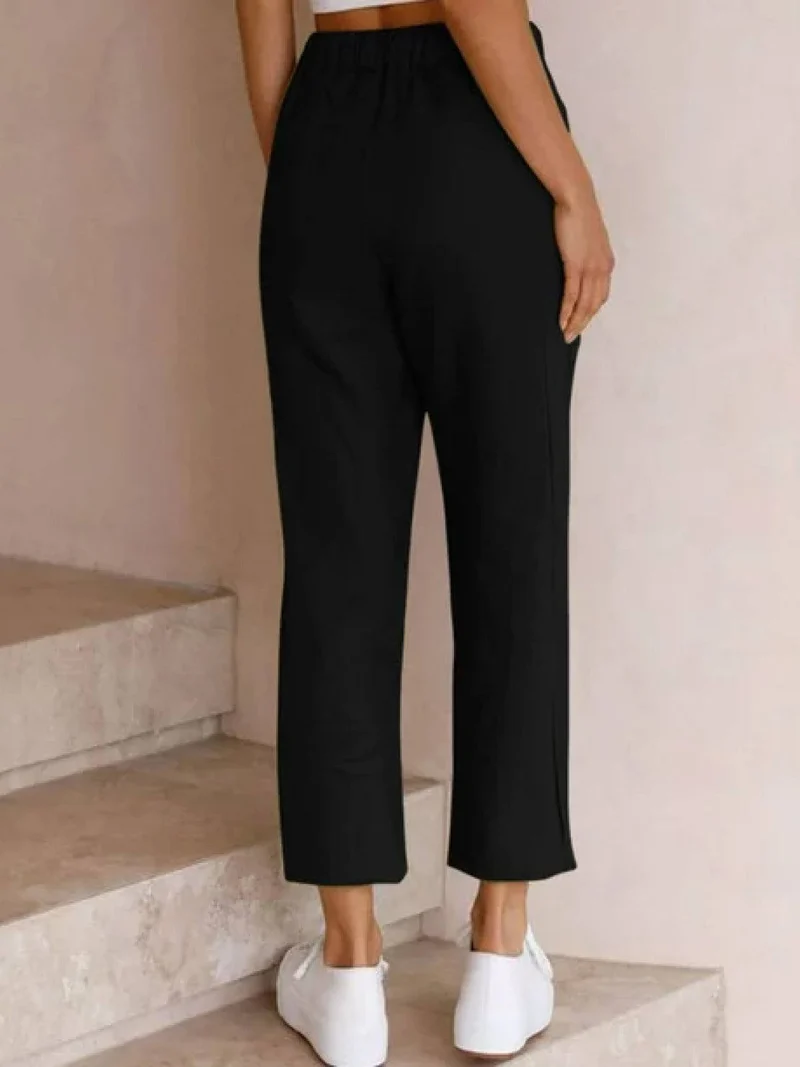 Dorina | Damen Kordelzug Hose Bequeme Passform