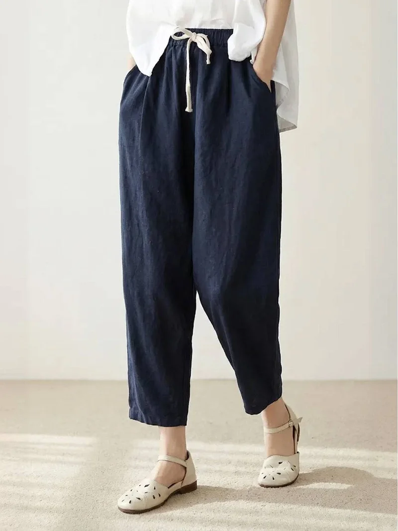 Dorina | Damen Kordelzug Hose Bequeme Passform